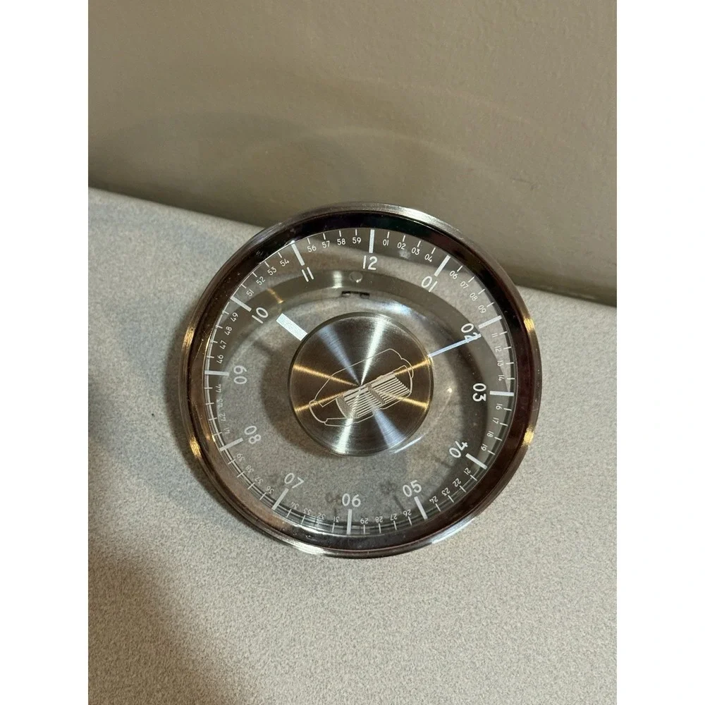 Desk Clock Lot 10 Transparent Analog Face Folding Round catalytic converter Logo